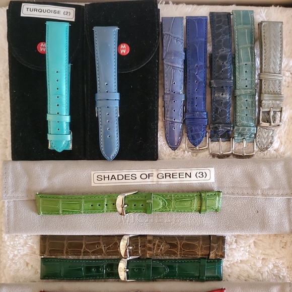 Authentic Michele Watch Band Lot of 20 Plus Unbranded Bands 36-Good Quality! - Picture 6 of 14